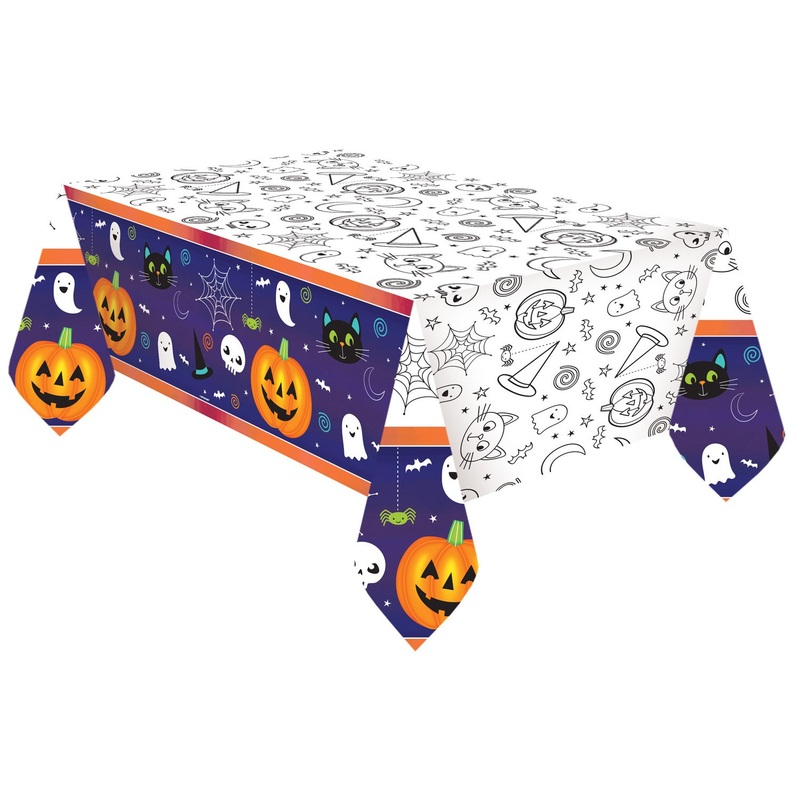 Happy Halloween paper tablecloth 2.6m