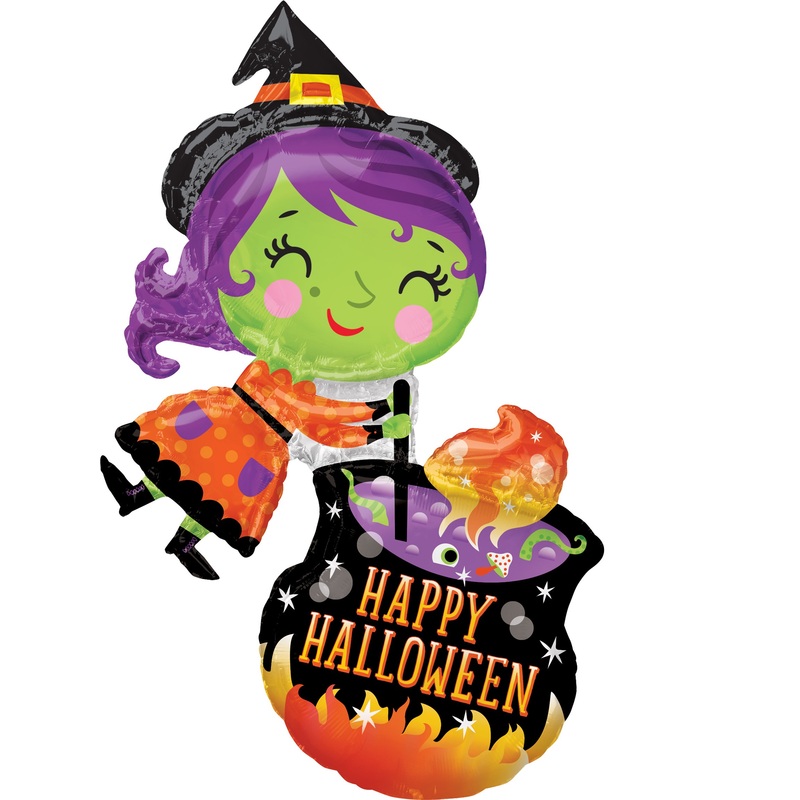 Happy Halloween Witch Foil Balloon