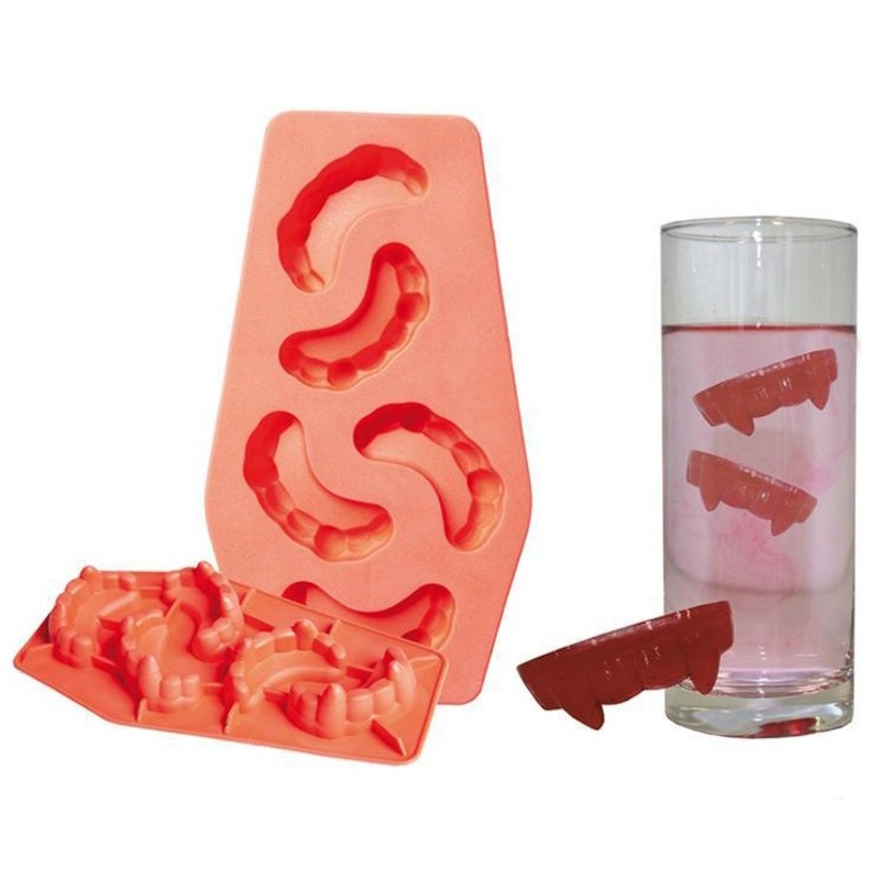 Ice cube silicone mold vampire teeth