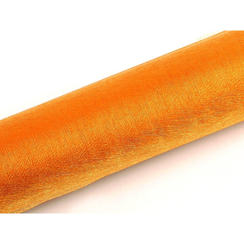 Organza fabric Elisa orange 9m x 16cm