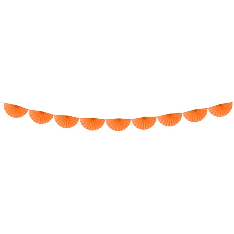 Rosette garland Daphne orange 3m x 30cm