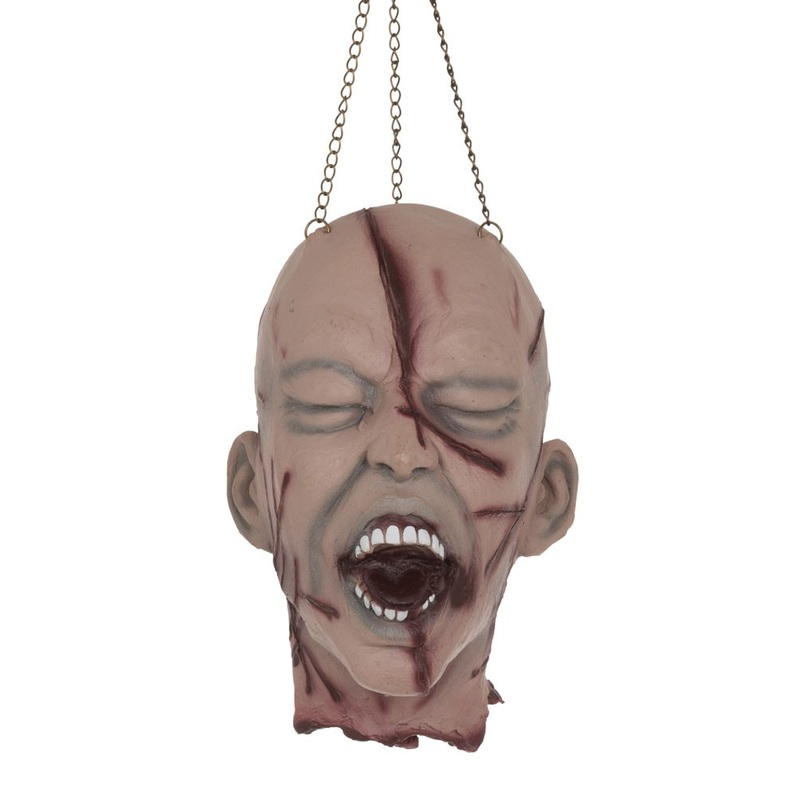 Scars drawn horror head hanging decoration