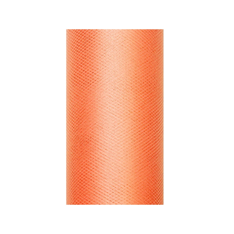 Tulle fabric Luna orange 9m x 15cm