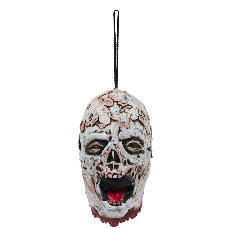 Zombie head Halloween horror hanging decoration
