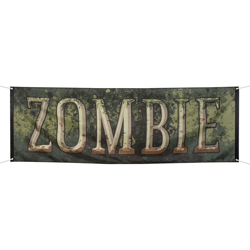 Zombie Wedding From The Crypt Banner 74 x 220cm
