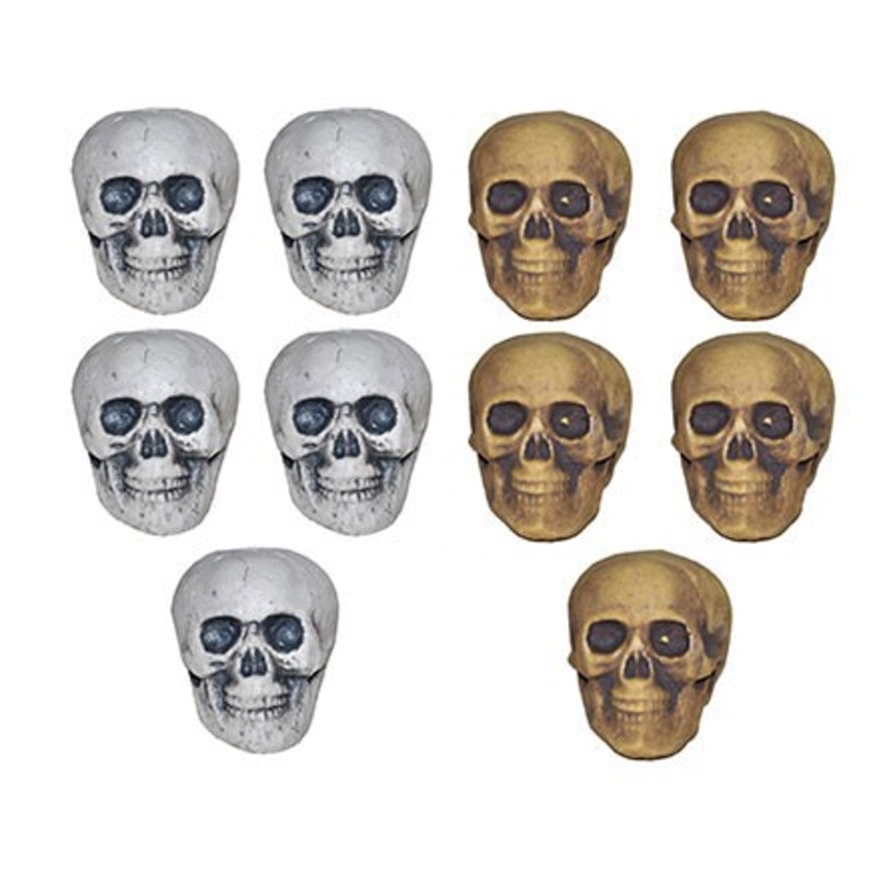 10 decorative skulls 7cm