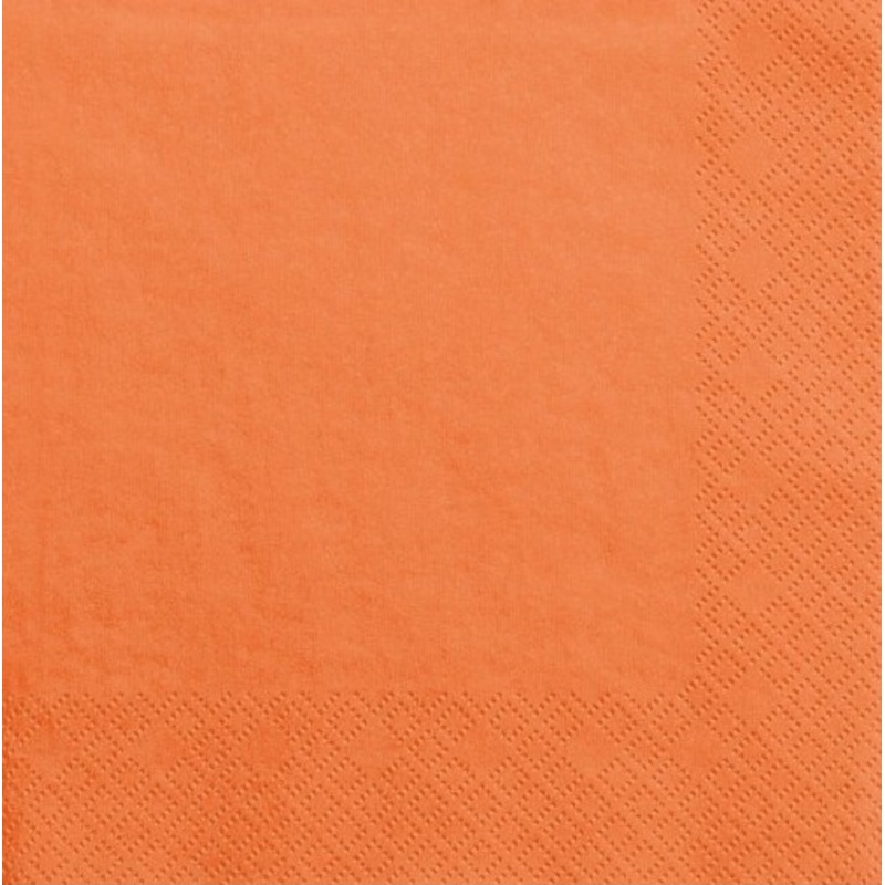 20 napkins Scarlett orange 33cm