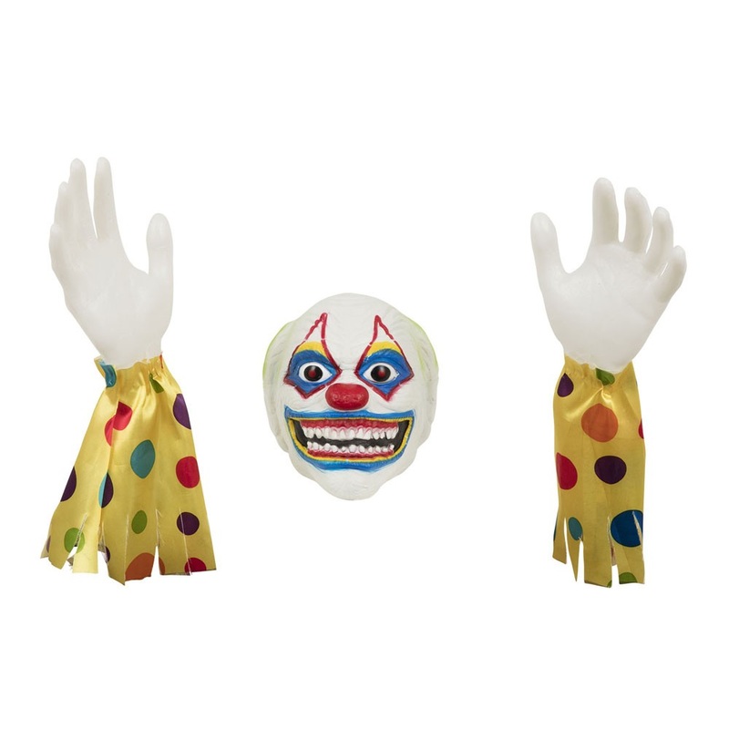 3-piece horror clown garden plug