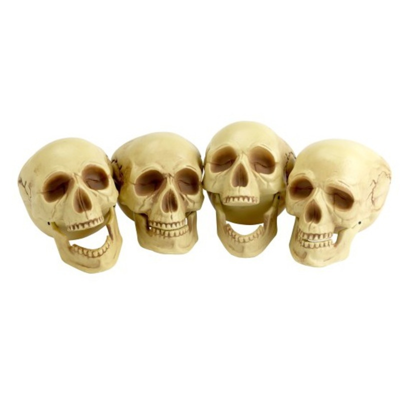 4 skulls laugh round 16cm