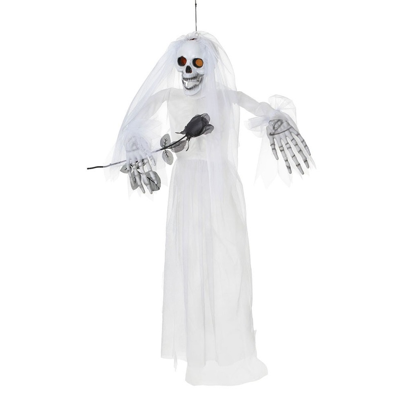 Decayed bride of the dead skeleton Halloween hanging decoration 84cm