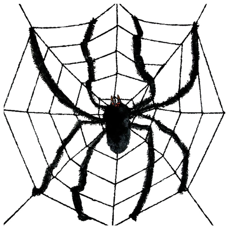 Giant spider with a web 2.4m