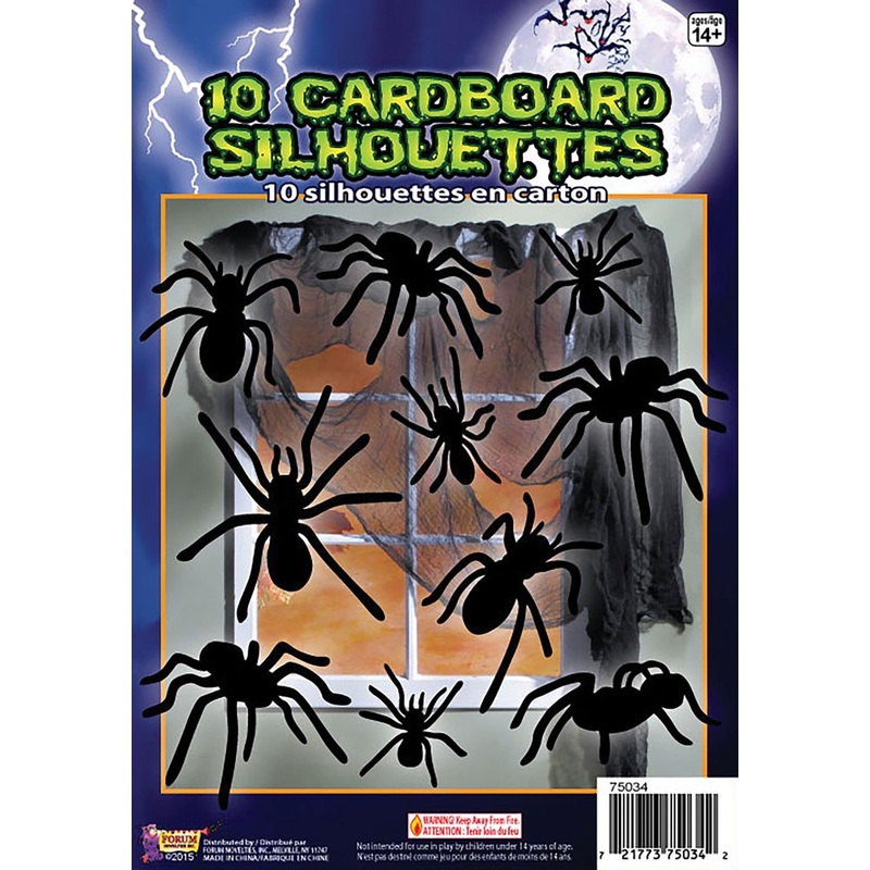 Halloween spider decoration 10 pieces