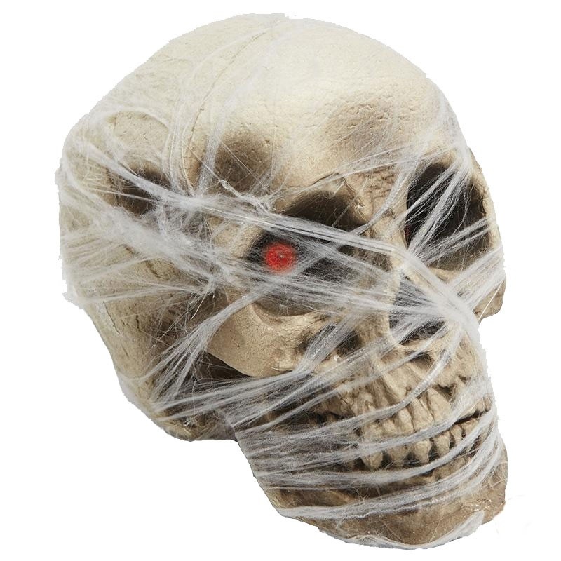 Luminous horror skull 18x14cm