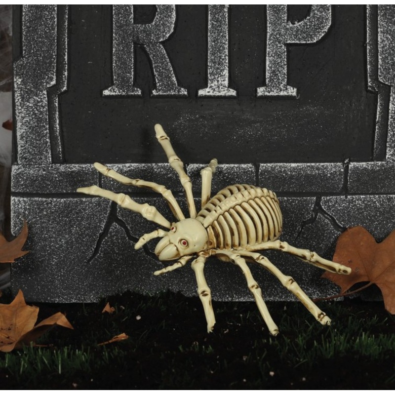 Scary skeleton spider 24cm