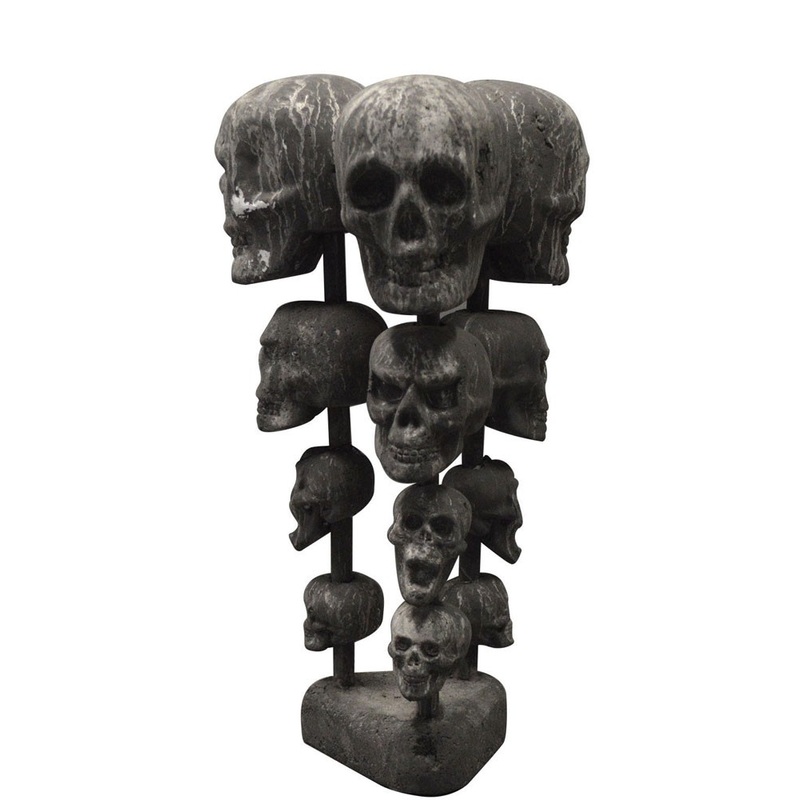 Skull sculpture Halloween decoration