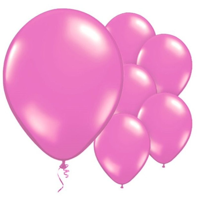 10 latex balloons magenta metallic 28cm