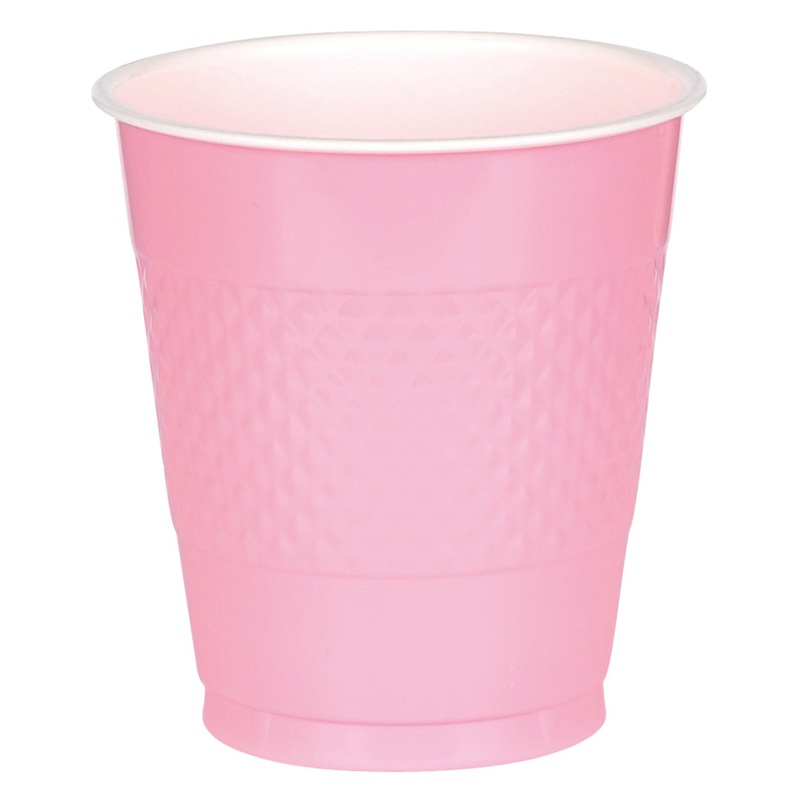 10 plastic cups Mila light pink 355ml