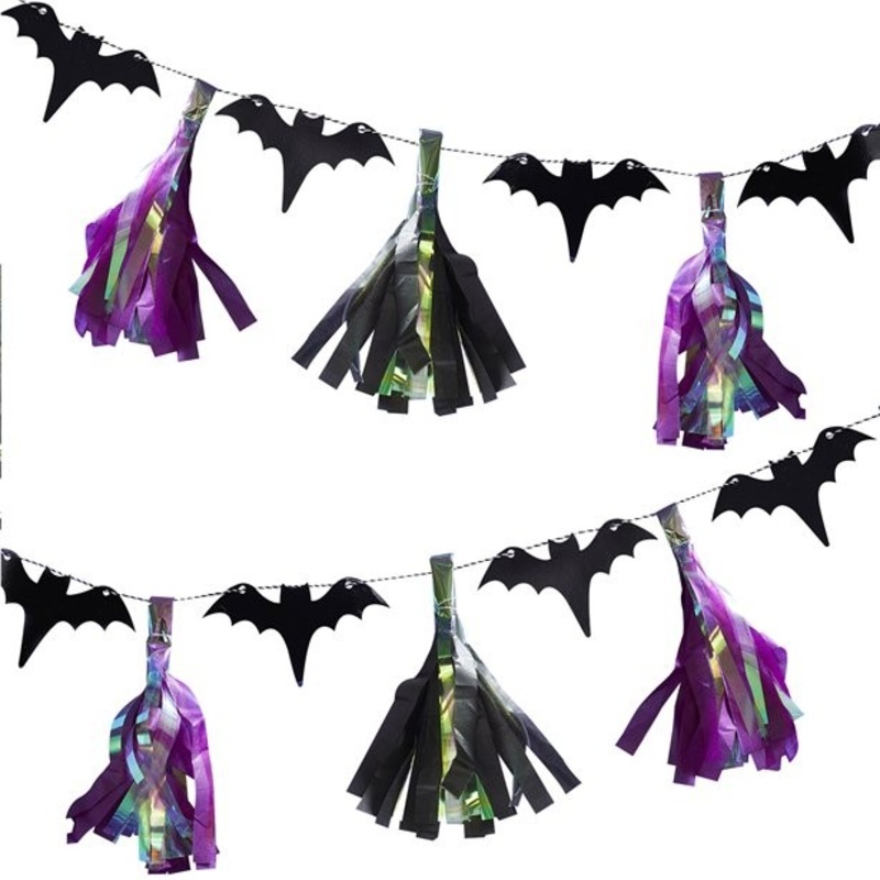 Bats Halloween garland 2m