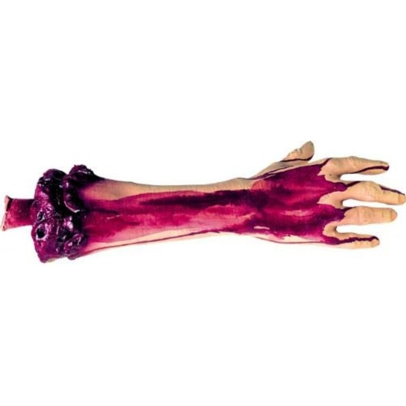 Bloody chopped off human arm 49cm