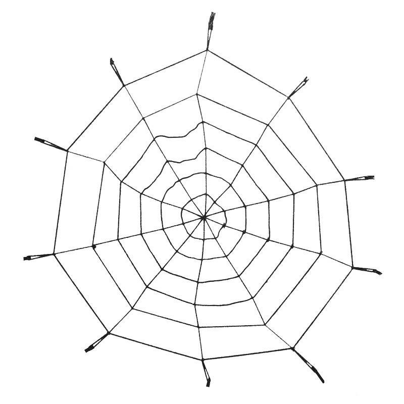 Decorative Halloween spider web 90x100cm