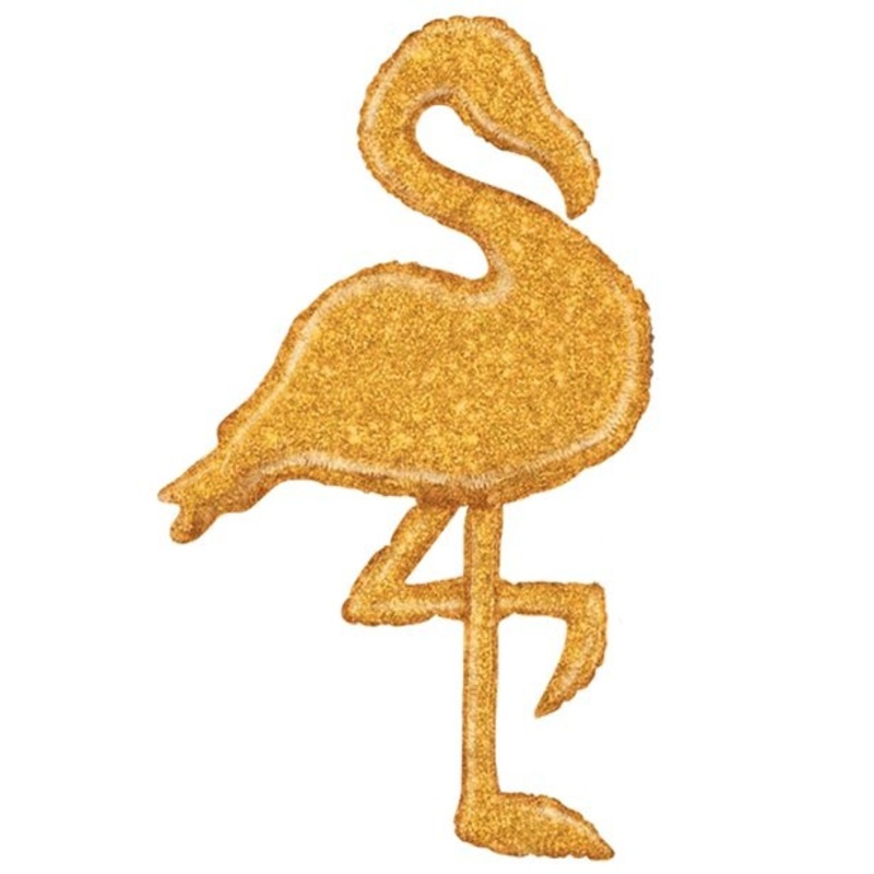 Glittering flamingo foil balloon 135cm