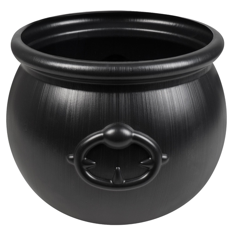 Halloween cauldron black 25x30cm