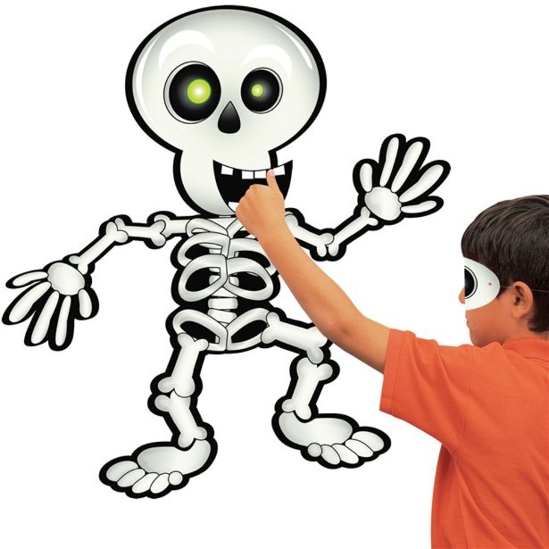 Halloween skeleton plug party game