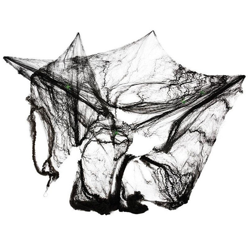 Hanging Cobweb Decoration Black 60g