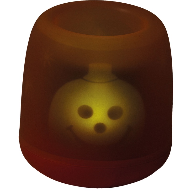 LED candle scary pumpkin 7cm