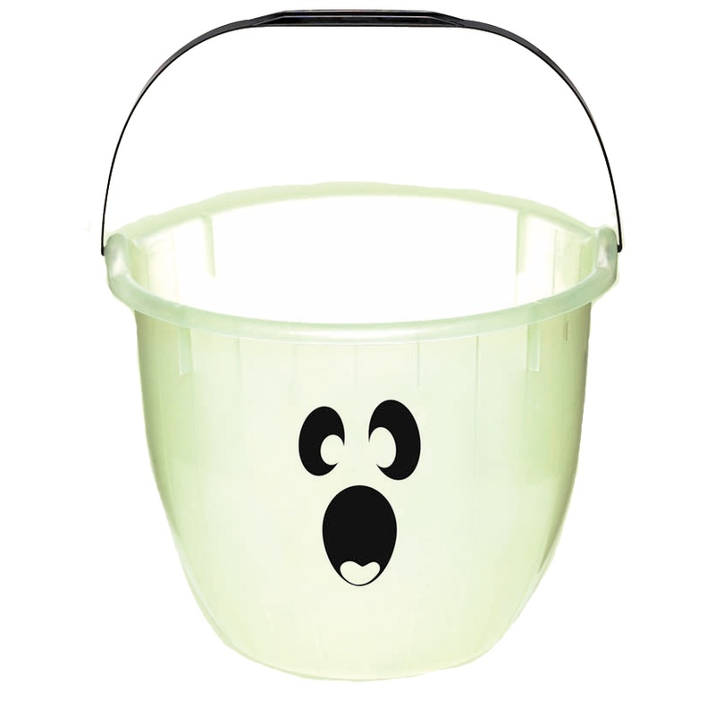 Luminous Halloween Ghost Treat Bucket