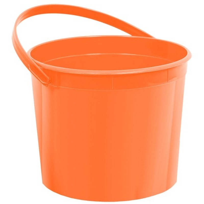 Orange candy bucket 15cm