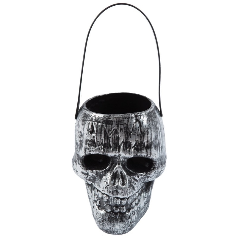 Scary skull bucket