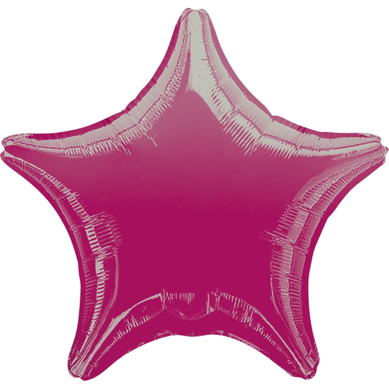 Sparkling Star balloon fuchsia