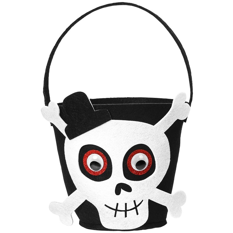 Trick or Treat skull basket