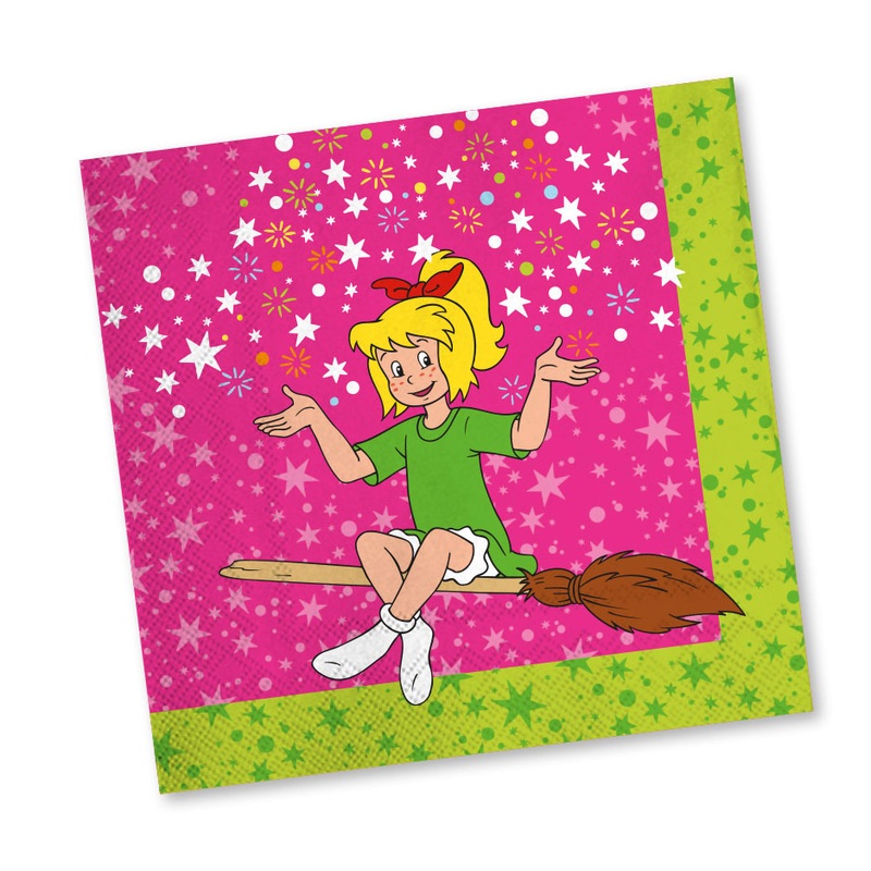 20 Bibi Blocksberg napkins 33cm