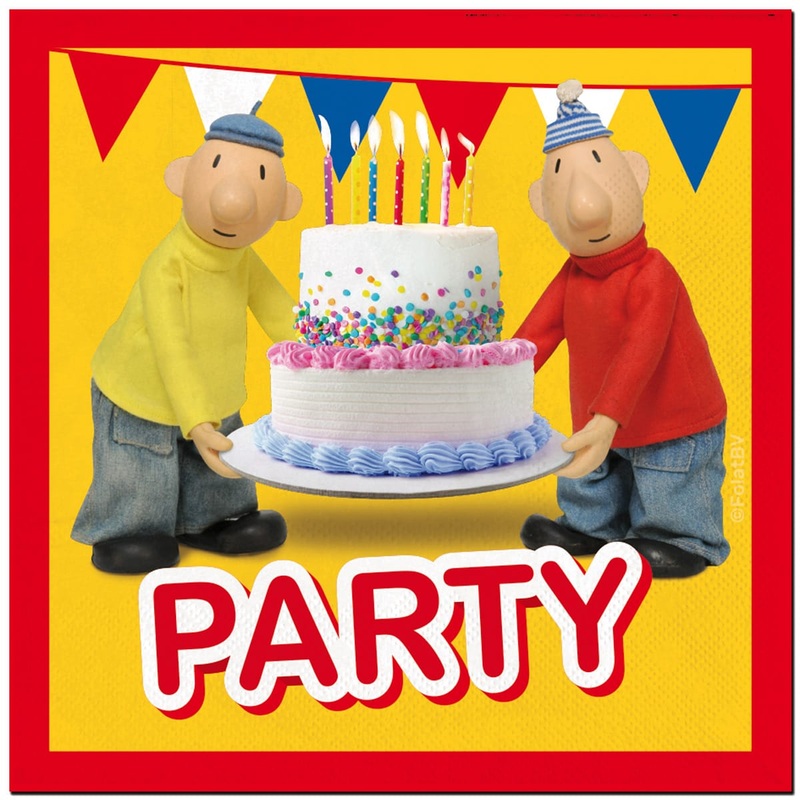 20 napkins Pat and Mat 33cm