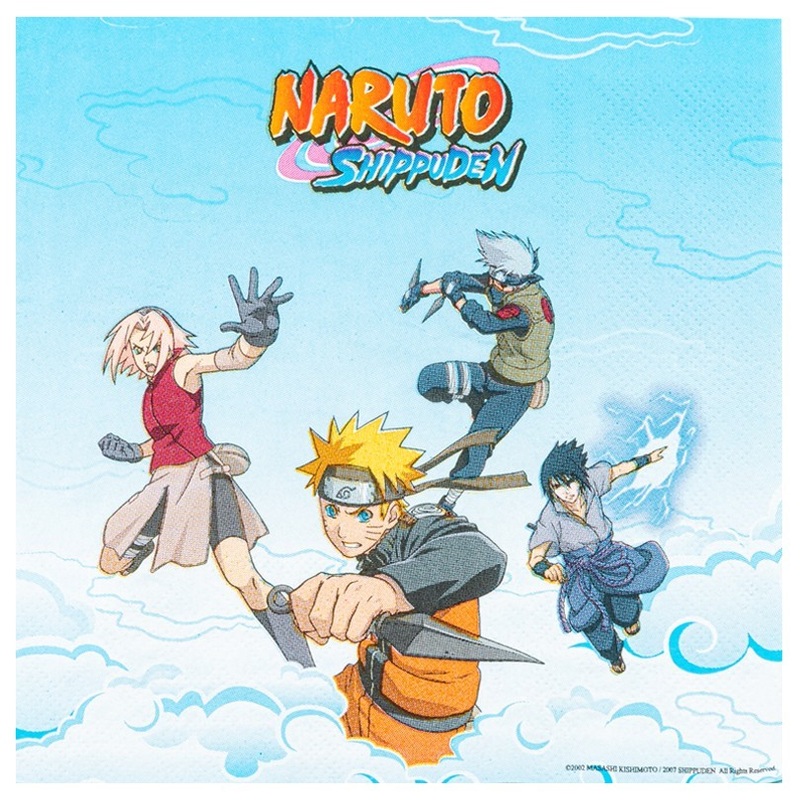 20 Naruto napkins 33cm