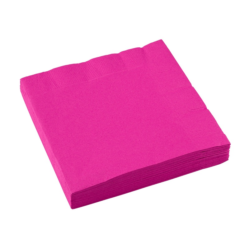 20 paper napkins Mila pink 33 x 33cm