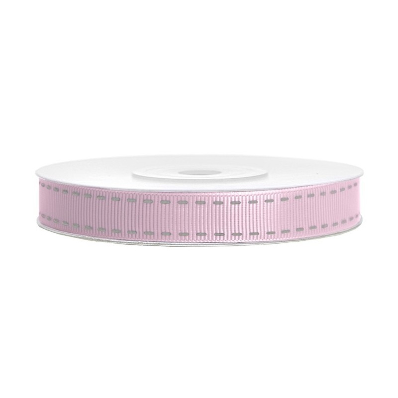 25m grosgrain ribbon in pink
