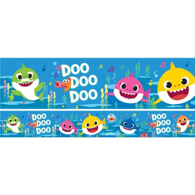 3 Baby Shark Banners 1m