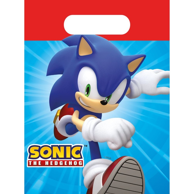 4 Sonic the Hedgehog FSC gift bags 23cm