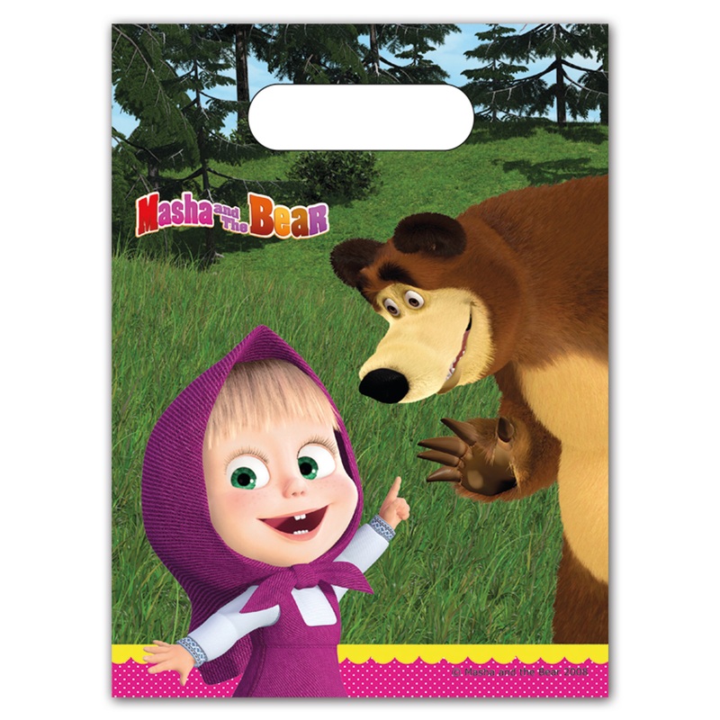 6 Masha & the Bear Eternal Friendship Gift Bags