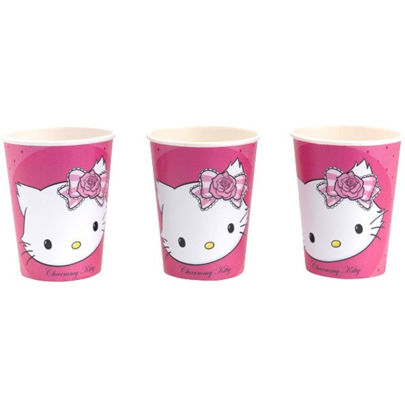 8 Charmmy Kitty cups pink