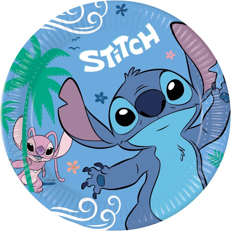 8 Stitch & Angel FSC paper plates 23cm