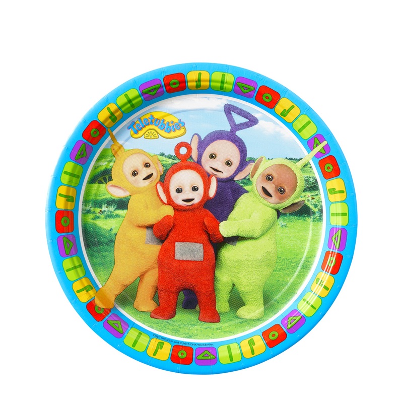8 Teletubbies paper plates 23cm