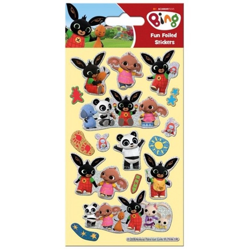Bing Birthday foil stickers