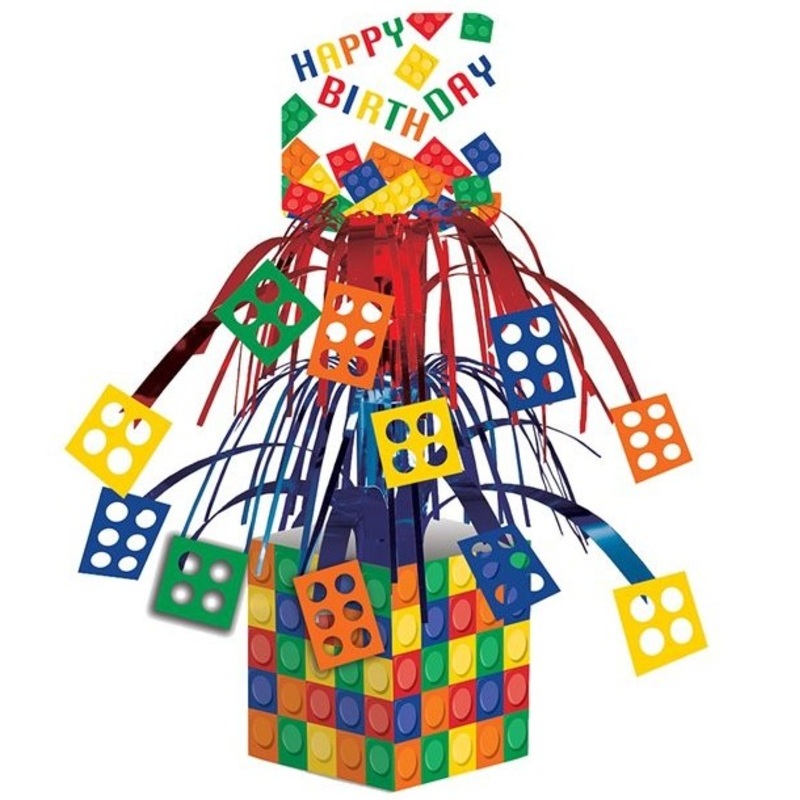 Building block stand table decoration 37cm