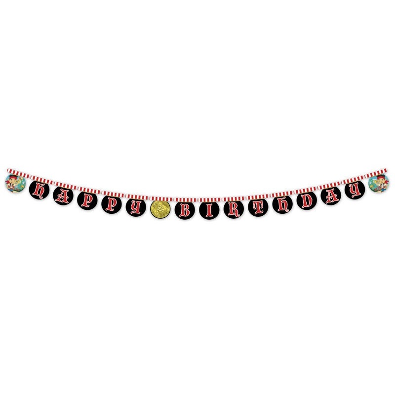 Captain Jake Neverland Party Happy Birthday garland 220cm