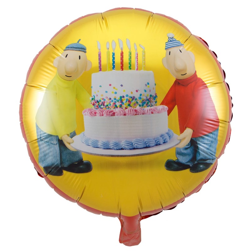 Foil balloon Pat and Mat cake fun
