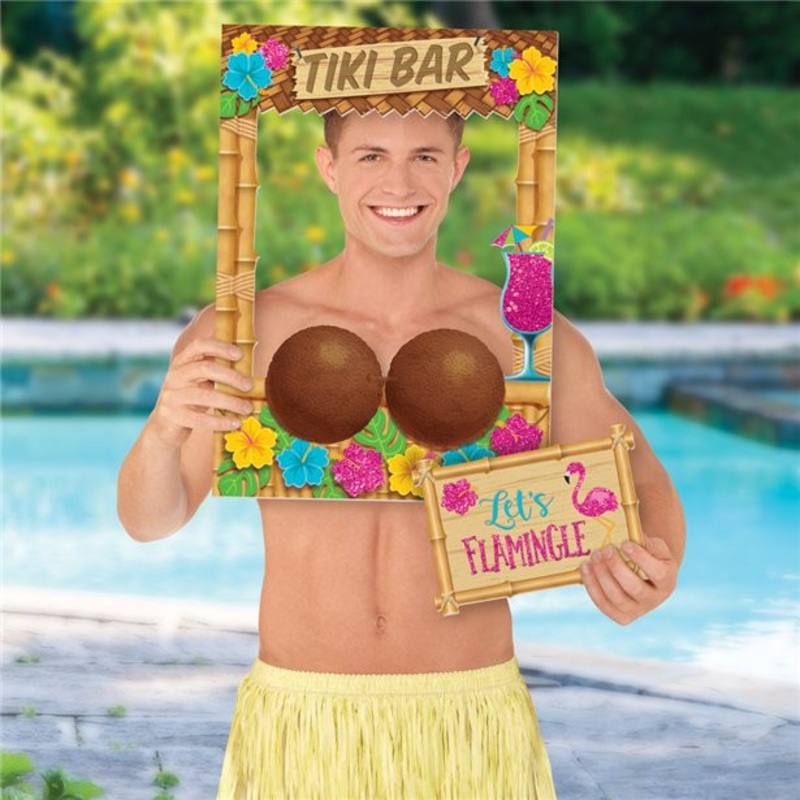 Luau Party Tiki Bar photo frame 40.5 x 57cm